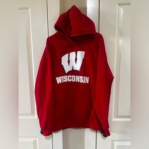 NEW Wisconsin Badgers Hooded Sweatshirt, Men’s 2XL